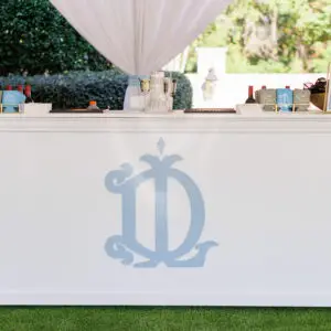 8' White Bar for event rentals